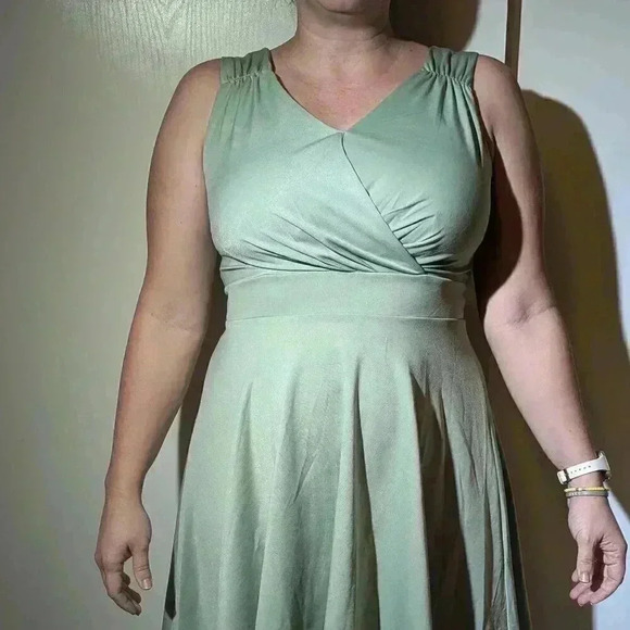 GRACE KARIN Women's Sleeveless Wrap V-Neck A-line Bridesmaid Cocktail Party Dres - Picture 6 of 7